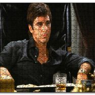 Cakapuzzle Tony Montana Al Pacino Koltukta Mdf 1000 Parça Puzzle