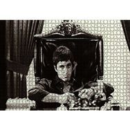Cakapuzzle Tony Montana Siyah Beyaz 120 Parça Ahşap Puzzle