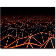 Cakapuzzle Turuncu Üçgenlerden Oluşan 3d Yüzey Mdf 500 Parça Puzzle