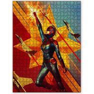 Cakapuzzle Uçaklar Yarışan Kaptan Marvel Ahşap 1000 Parça Puzzle