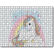 Cakapuzzle Unicorn Bulutlar ve Kalpler 1000 Parça Puzzle