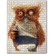 Cakapuzzle Uyanamayan Baykuş Görseli Ahşap 500 Parça Puzzle