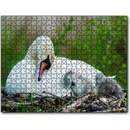 Cakapuzzle Uykudaki Kuğu Ailesi Mdf 120 Parça Puzzle