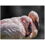 Cakapuzzle Uyuklayan Bir Çift Flamingo Mdf 500 Parça Puzzle