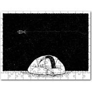 Cakapuzzle Uyuyan Çocuk ve Uzayda Kayan Balık Mdf 255 Parça Puzzle