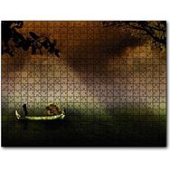 Cakapuzzle Uzak Doğuda Kayık İle Yük Taşıma Ahşap 500 Parça Puzzle