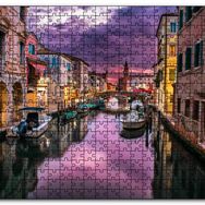 Cakapuzzle Venedik Kanalda Akşam Manzarası Mdf 1000 Parça Puzzle