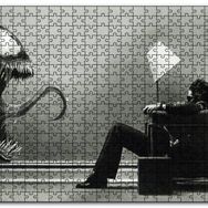 Cakapuzzle Venom ve Koltukta Oturan Adam Mdf 1000 Parça Puzzle