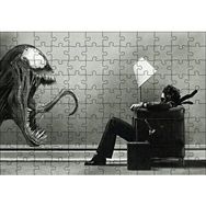 Cakapuzzle Venom ve Koltukta Oturan Adam Mdf 120 Parça Puzzle