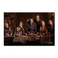 Cakapuzzle Vikingler Tüm Karakterler Yemek Masasında 120 Parça Ahşap Puzzle