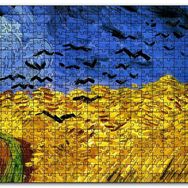 Cakapuzzle Vincent Van Gogh Buğday Tarlası ve Kargalar Mdf 120 Parça Puzzle