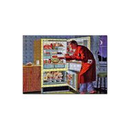 Cakapuzzle Vintage Buzdolabı ve Ropdöşambırlı Adam 255 Parça Puzzle