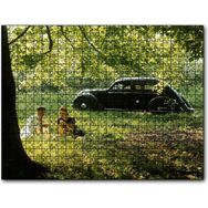 Cakapuzzle Volvo Pv36 Carioca İle Bir Çiftin Piknik Keyfi Mdf 1000 Parça Puzzle