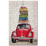 Cakapuzzle Vosvos Leylek İle Seyhatte Figürü Görseli Ahşap 1000 Parça Puzzle