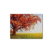 Cakapuzzle Yağlı Boya Ağaçlar Sonbahar Turuncu Görseli 120 Parça Puzzle