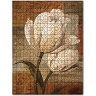 Cakapuzzle Yağlı Boya Beyaz Çiçek Görseli 1000 Parça Puzzle