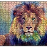 Cakapuzzle Yağlı Boya Görselli Aslan Mdf 1000 Parça Puzzle
