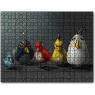 Cakapuzzle Yağlı Boya Rengarenk Kızgın Kuşlar Görseli 120 Parça Puzzle