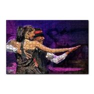 Cakapuzzle Yağlı Boya Resmi Dans Figürü Görseli 120 Parça Ahşap Puzzle