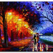 Cakapuzzle Yağmurda Yürüyen Çift Ahşap 255 Parça Puzzle