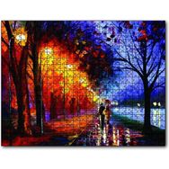 Cakapuzzle Yağmurda Yürüyen Çift Mdf 120 Parça Puzzle