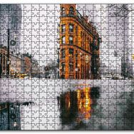 Cakapuzzle Yağmurlu Günde Gökdelenler Mdf 500 Parça Puzzle