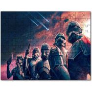 Cakapuzzle Yakışıklı Genç ve Etrafında Pervane Melekler Mdf 255 Parça Puzzle