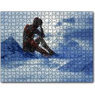 Cakapuzzle Yalnız Düşünen İnsan Figürü Mdf 120 Parça Puzzle