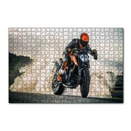 Cakapuzzle Yamaha Naked Motorsiklet ve Patinaj Dumanları 120 Parça Ahşap Puzzle
