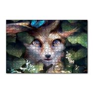 Cakapuzzle Yaprakların Arasındaki Sevimli Tilki 120 Parça Ahşap Puzzle