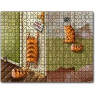 Cakapuzzle Yaramaz Kedi Rahatsız Etmeyin Yazılı Mdf 500 Parça Puzzle