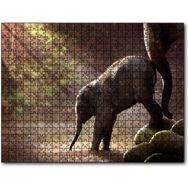 Cakapuzzle Yavru Fil Nehir ve Güneş Işınları Mdf 120 Parça Puzzle