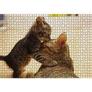 Cakapuzzle Yavru Kedi Anne Sevgisi 1000 Parça Ahşap Puzzle