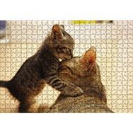 Cakapuzzle Yavru Kedi Anne Sevgisi 120 Parça Ahşap Puzzle