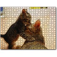 Cakapuzzle Yavru Kedi Anne Sevgisi 500 Parça Ahşap Puzzle