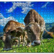 Cakapuzzle Yayladaki İnekler Mdf 1000 Parça Puzzle