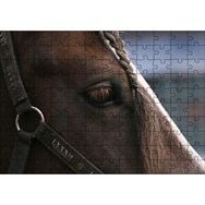 Cakapuzzle Yelesi Örülü Kahverengi At Yakın Çekim Mdf 120 Parça Puzzle