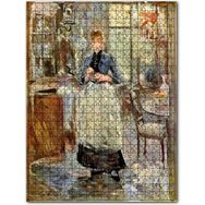 Cakapuzzle Yemek Odasında Genç Kız Yağlıboya Çizim Ahşap 255 Parça Puzzle