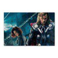 Cakapuzzle Yenilmezler Thor ve Kara Dul 120 Parça Ahşap Puzzle