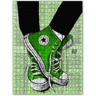 Cakapuzzle Yeşil Converse 255 Parça Puzzle