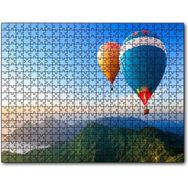 Cakapuzzle Yeşil Dağlar ve Sıcak Hava Balonları Mdf 1000 Parça Puzzle