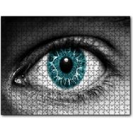Cakapuzzle Yeşil Göz İris Makro Mdf 1000 Parça Puzzle