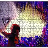 Cakapuzzle Yeti ve Küçük Kız Yakın Plan Mdf 120 Parça Puzzle