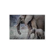Cakapuzzle Yetişkin Fil ve Yavrusu 255 Parça Puzzle