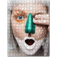 Cakapuzzle Yılbaşı Ağacı Temalı Yüz Boyama 500 Parça Puzzle