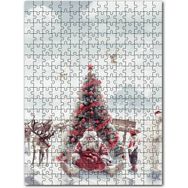 Cakapuzzle Yılbaşı Ağacının Önündeki Yorgun Noel Baba Mdf 120 Parça Puzzle