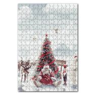 Cakapuzzle Yılbaşı Ağacının Önündeki Yorgun Noel Baba Mdf 255 Parça Puzzle