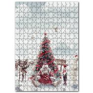 Cakapuzzle Yılbaşı Ağacının Önündeki Yorgun Noel Baba Mdf 500 Parça Puzzle
