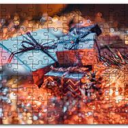 Cakapuzzle Yılbaşı Hediye Paketleri ve Süsleri Mdf 120 Parça Puzzle