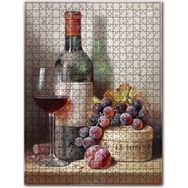 Cakapuzzle Yıllanmış Şarap Kadeh Üzüm ve Erik 120 Parça Puzzle